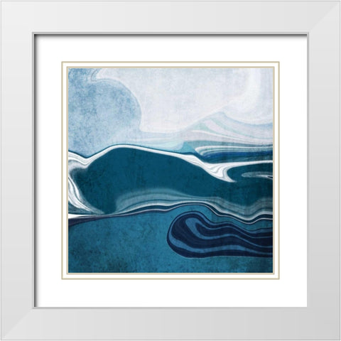 Follow the Train White Modern Wood Framed Art Print with Double Matting by Orlov, Irena