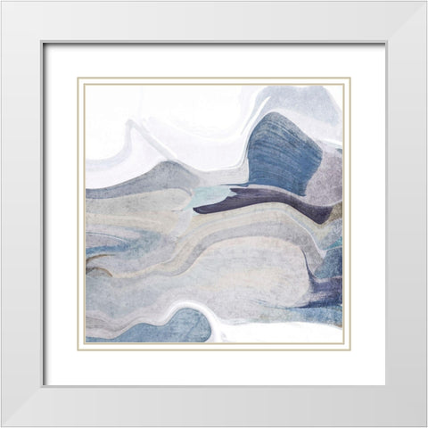 In the Breeze White Modern Wood Framed Art Print with Double Matting by Orlov, Irena