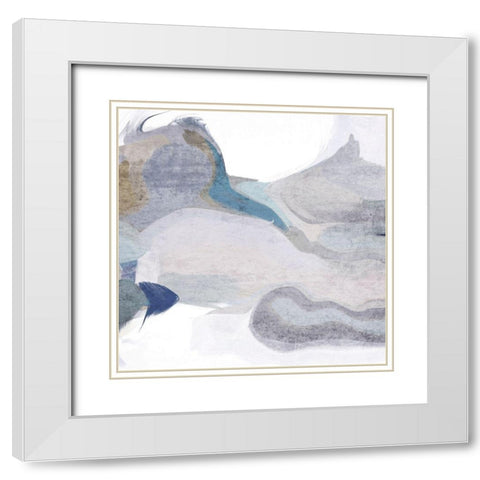 An Arctic Moon White Modern Wood Framed Art Print with Double Matting by Orlov, Irena
