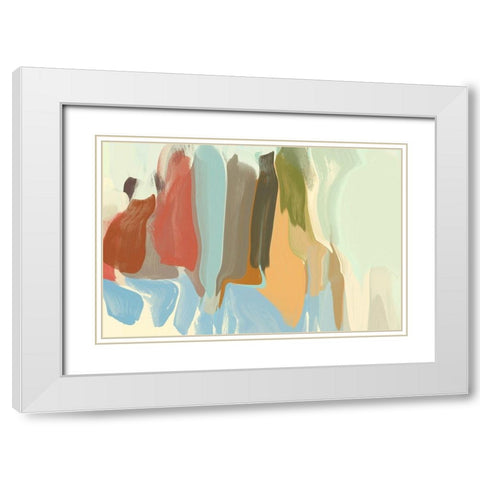 The Colourful Session White Modern Wood Framed Art Print with Double Matting by Orlov, Irena