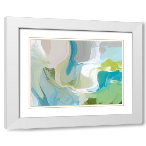 Bright I White Modern Wood Framed Art Print with Double Matting by Orlov, Irena