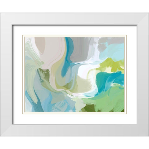 Bright I White Modern Wood Framed Art Print with Double Matting by Orlov, Irena