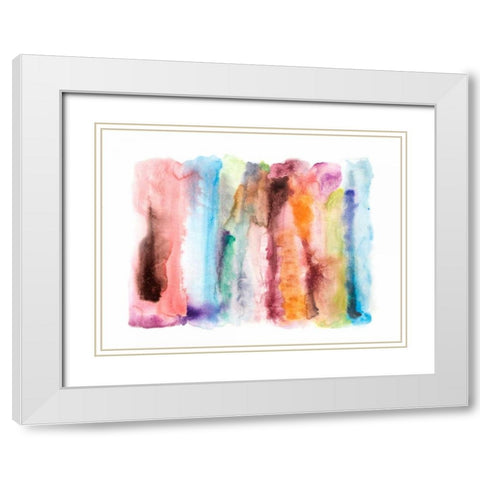 Autumn Sunet White Modern Wood Framed Art Print with Double Matting by Orlov, Irena