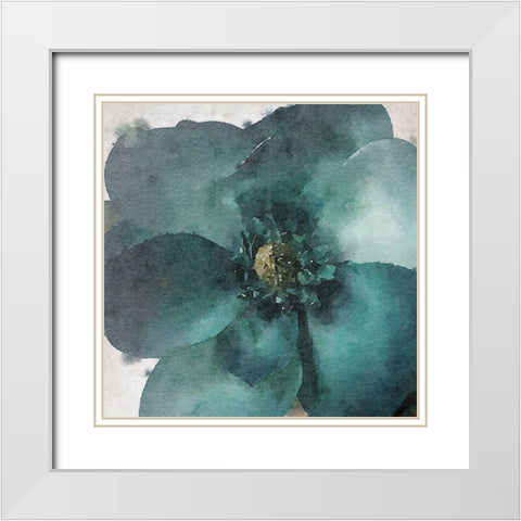 Moon Song II White Modern Wood Framed Art Print with Double Matting by Orlov, Irena