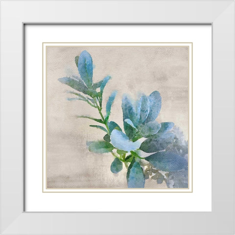 Delicate Balance White Modern Wood Framed Art Print with Double Matting by Orlov, Irena