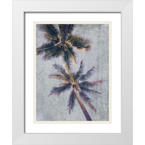 Beachscape Brown Palms White Modern Wood Framed Art Print with Double Matting by Orlov, Irena