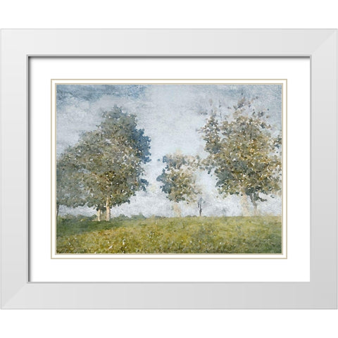 Forest Landscape I White Modern Wood Framed Art Print with Double Matting by Orlov, Irena