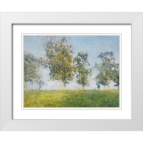 Forest Landscape II White Modern Wood Framed Art Print with Double Matting by Orlov, Irena
