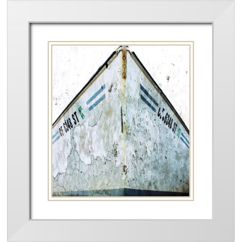 Navy Nautical White Modern Wood Framed Art Print with Double Matting by Orlov, Irena