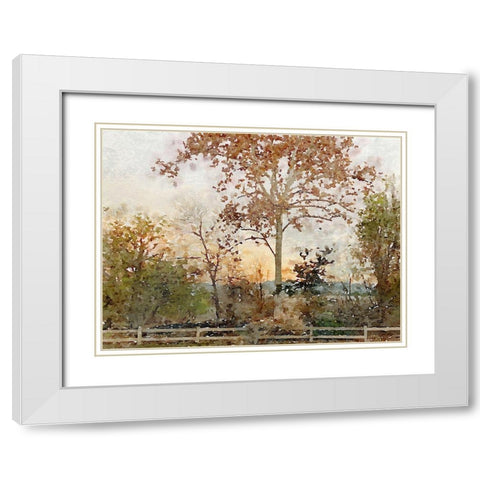 Quiet place I White Modern Wood Framed Art Print with Double Matting by Orlov, Irena