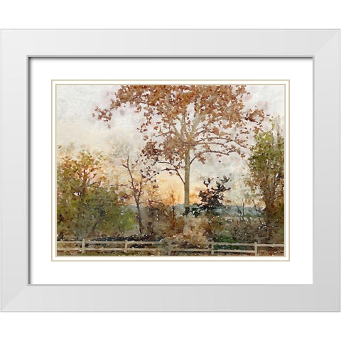 Quiet place I White Modern Wood Framed Art Print with Double Matting by Orlov, Irena