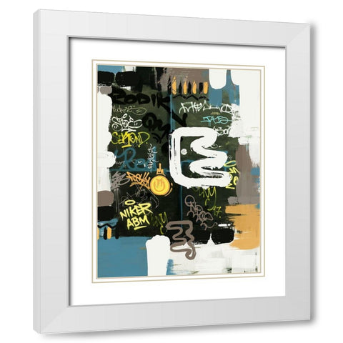 Space For Words White Modern Wood Framed Art Print with Double Matting by Orlov, Irena