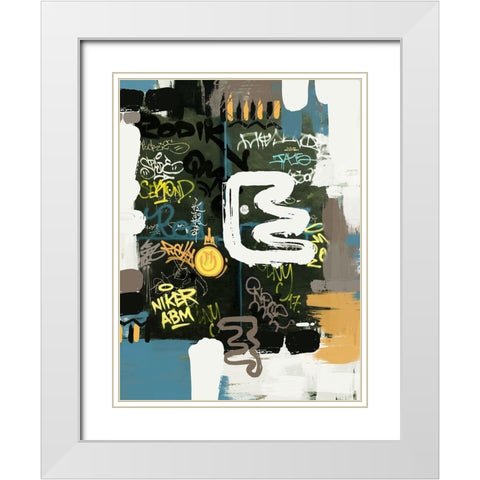 Space For Words White Modern Wood Framed Art Print with Double Matting by Orlov, Irena
