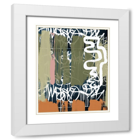 Exit White Modern Wood Framed Art Print with Double Matting by Orlov, Irena