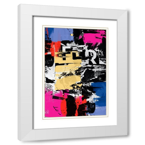 Colour Crush  White Modern Wood Framed Art Print with Double Matting by Orlov, Irena