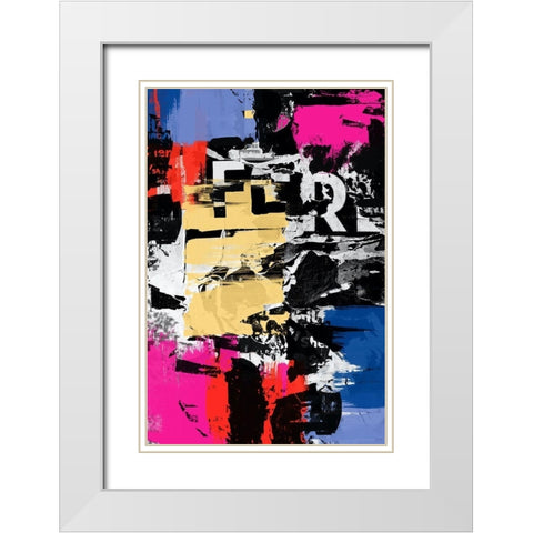 Colour Crush  White Modern Wood Framed Art Print with Double Matting by Orlov, Irena