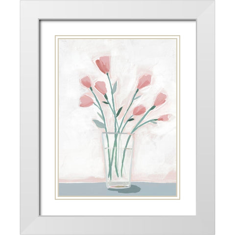 For the Spring Nymph White Modern Wood Framed Art Print with Double Matting by Sozi