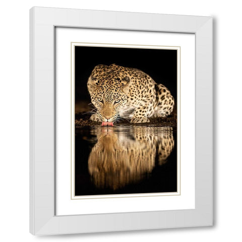 Single Mother White Modern Wood Framed Art Print with Double Matting by Eichelberg