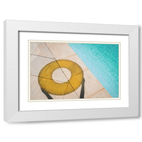 In summer White Modern Wood Framed Art Print with Double Matting by Gispert, Salgado