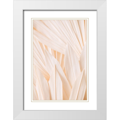 Pattern White Modern Wood Framed Art Print with Double Matting by Studio III