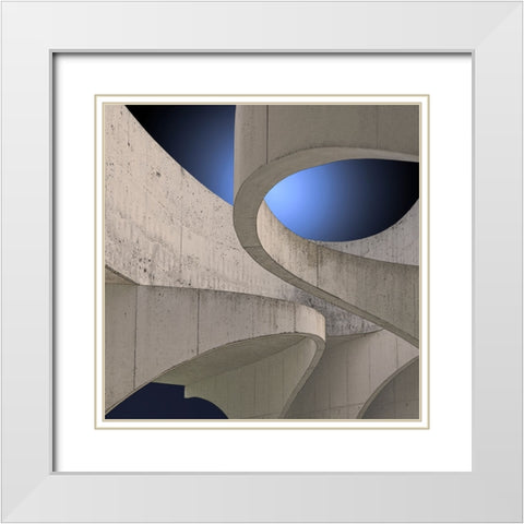 Vangindertael - Concrete Bows  White Modern Wood Framed Art Print with Double Matting by Vangindertael