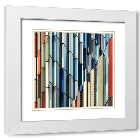 Vangindertael - Facade Art White Modern Wood Framed Art Print with Double Matting by Vangindertael
