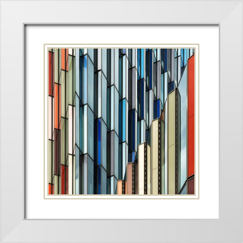 Vangindertael - Facade Art White Modern Wood Framed Art Print with Double Matting by Vangindertael