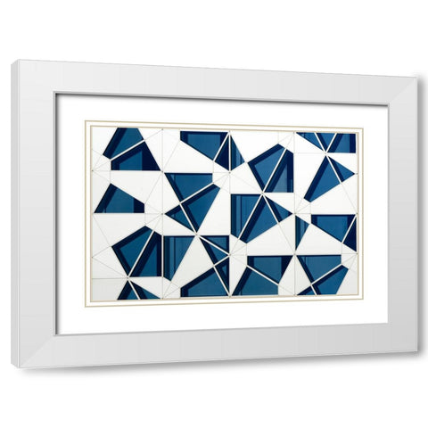 Vangindertael - Puzzle White Modern Wood Framed Art Print with Double Matting by Vangindertael