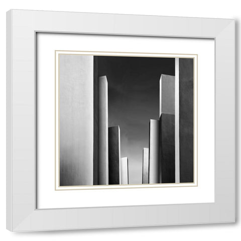 Di Sebastiano - Il Giardino Incantato II White Modern Wood Framed Art Print with Double Matting by Sebastiano, Di