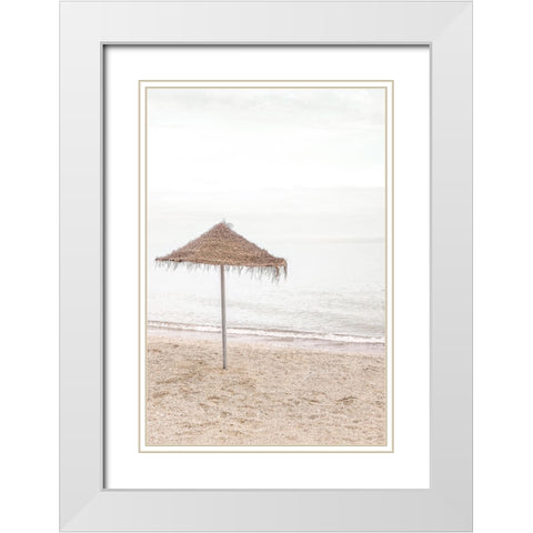 Studio III - Solaris 06 White Modern Wood Framed Art Print with Double Matting by Studio III