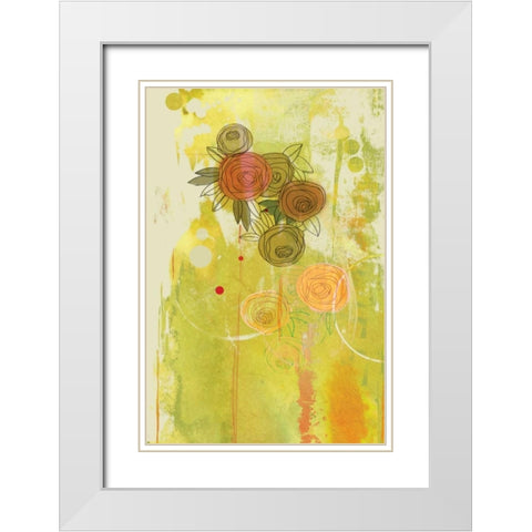 For You White Modern Wood Framed Art Print with Double Matting by PI Studio