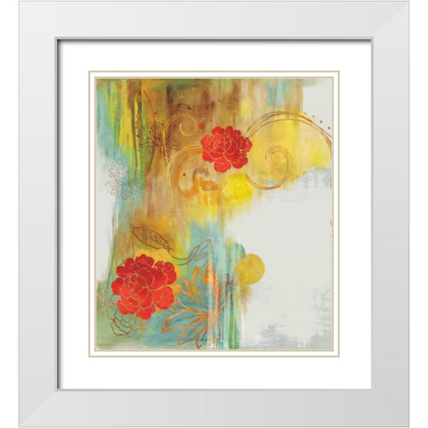 So Pretty White Modern Wood Framed Art Print with Double Matting by PI Studio