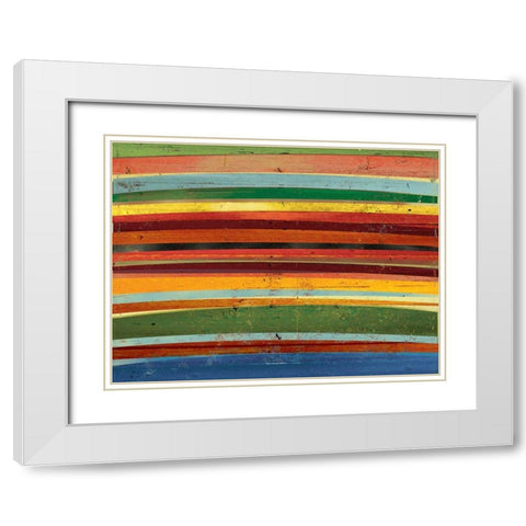 Against the Grain White Modern Wood Framed Art Print with Double Matting by PI Studio