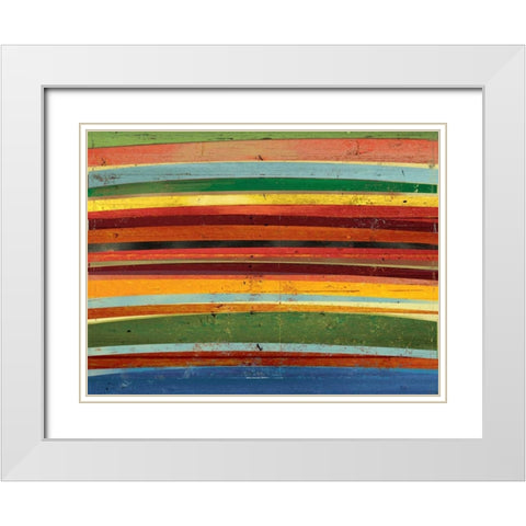 Against the Grain White Modern Wood Framed Art Print with Double Matting by PI Studio