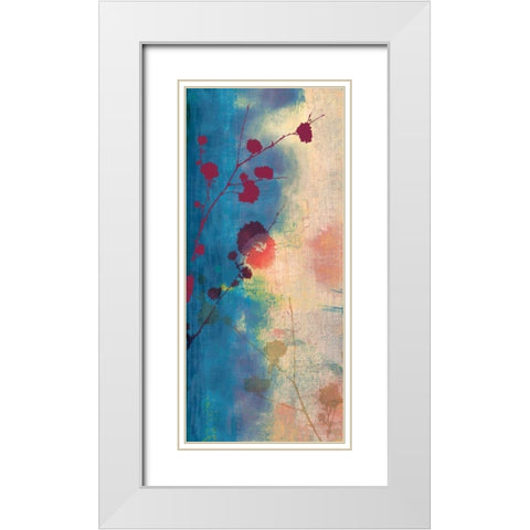 Bliss White Modern Wood Framed Art Print with Double Matting by PI Studio