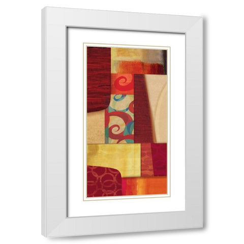 Conversion I White Modern Wood Framed Art Print with Double Matting by PI Studio
