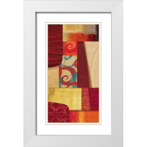 Conversion I White Modern Wood Framed Art Print with Double Matting by PI Studio