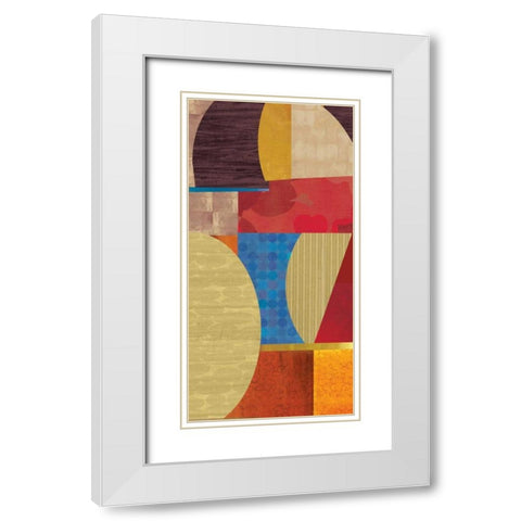 Conversion II White Modern Wood Framed Art Print with Double Matting by PI Studio