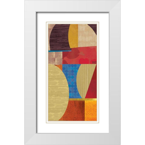 Conversion II White Modern Wood Framed Art Print with Double Matting by PI Studio