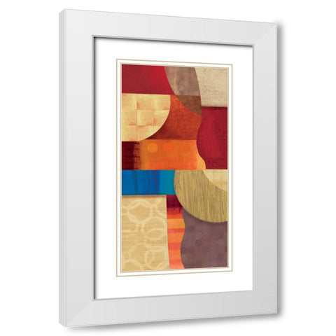 Conversion III White Modern Wood Framed Art Print with Double Matting by PI Studio