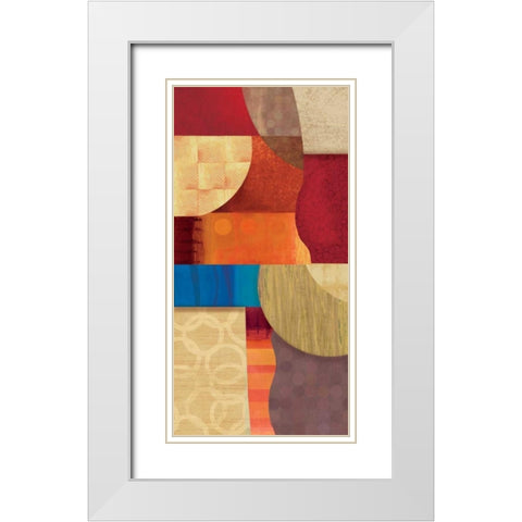 Conversion III White Modern Wood Framed Art Print with Double Matting by PI Studio