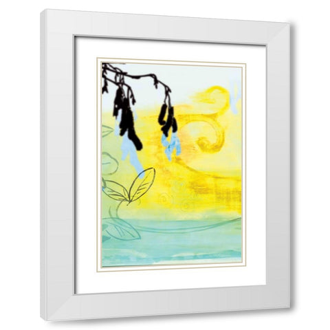 Prettiness White Modern Wood Framed Art Print with Double Matting by PI Studio