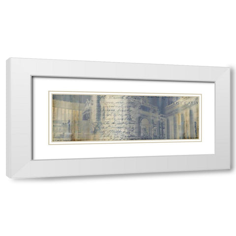 When in Rome White Modern Wood Framed Art Print with Double Matting by PI Studio