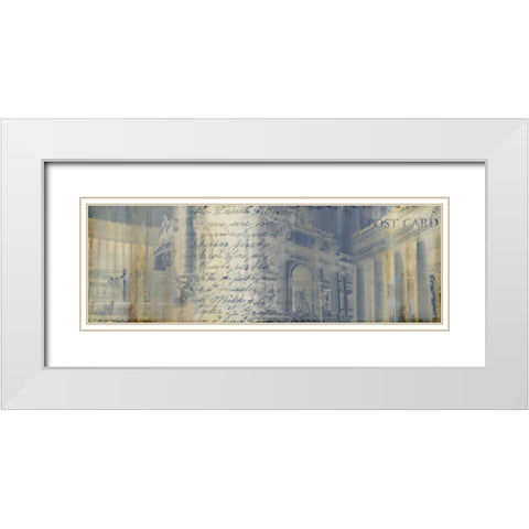 When in Rome White Modern Wood Framed Art Print with Double Matting by PI Studio