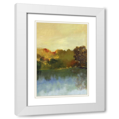 Natural White Modern Wood Framed Art Print with Double Matting by PI Studio