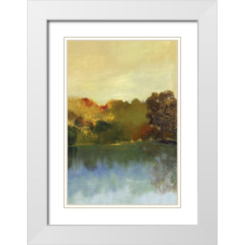 Natural White Modern Wood Framed Art Print with Double Matting by PI Studio