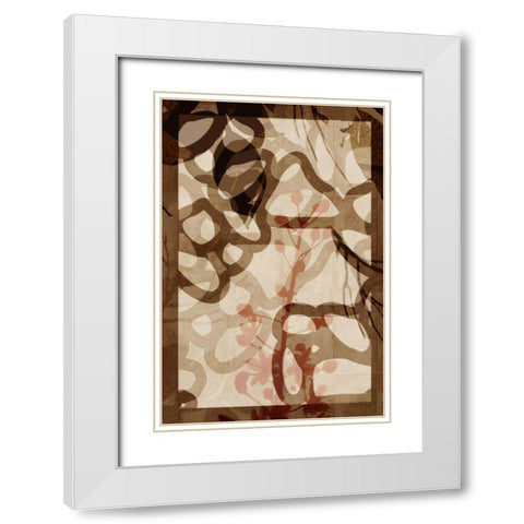 Bedrock White Modern Wood Framed Art Print with Double Matting by PI Studio