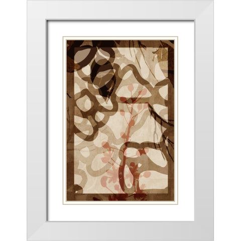 Bedrock White Modern Wood Framed Art Print with Double Matting by PI Studio