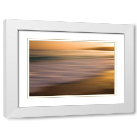 Brilliant White Modern Wood Framed Art Print with Double Matting by PI Studio