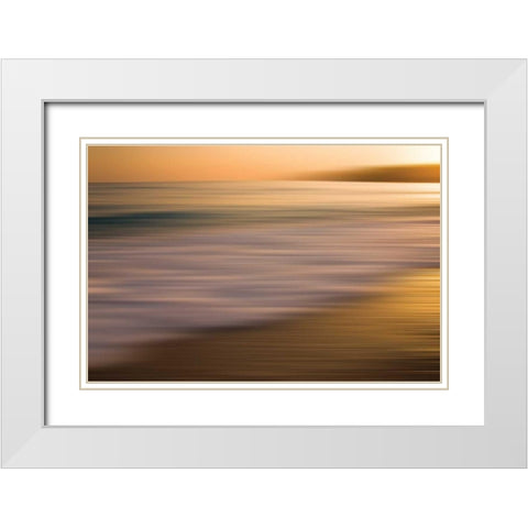 Brilliant White Modern Wood Framed Art Print with Double Matting by PI Studio